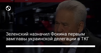 Зеленский назначил Фокина первым замглавы украинской делегации в ТКГ