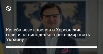 Кулеба везет послов в Херсонские горы и на винодельню рекламировать Украину