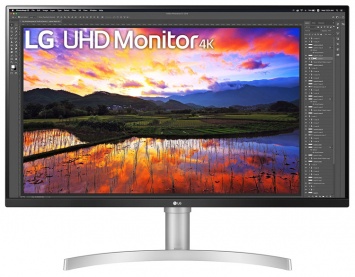 Большой монитор LG 32UN650-W формата 4К подходит для работы и игр