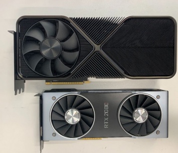 Опубликованы фотографии GeForce RTX 3090 в эталонном дизайне: видеокарта - супергигант