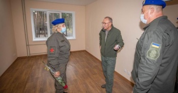 Под Киевом открыли новое общежитие квартирного типа для нацгвардейцев