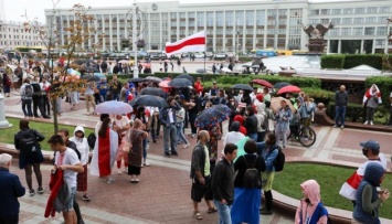 В центре Минска собирается митинг к неофициальному Дню независимости Беларуси