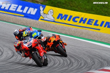 На Гран-при Штирии MotoGP пилоты использовали 5 из 6 возможных комбинаций Michelin Power Slick