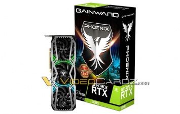 Видеокарты Gainward GeForce RTX 3000 серии Phoenix Golden Sample получат заводской разгон