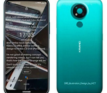 Опубликован рендер бюджетного смартфона Nokia 3.4