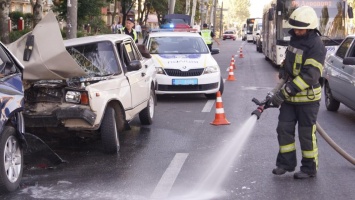 Стали известны подробности аварии с тремя автомобилями в Запорожье