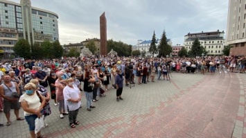 В Ивано-Франковске протестуют из-за "красной" зоны карантина