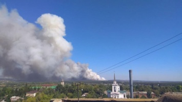 Горит лес: смог добрался до Харькова, пожар тушит авиация (видео)