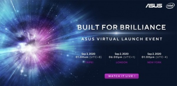 Онлайн-презентация ноутбуков ASUS на мероприятии Built for Brilliance