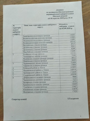 Одесский район странно разбили на избирательные округа