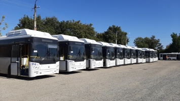 «Крымтроллейбус» получил первые 30 новых автобусов марки КАВЗ