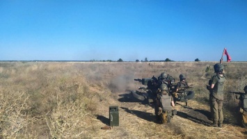 Военнослужащие базирующейся в Кривом Роге воинской части 3011 проводят учения