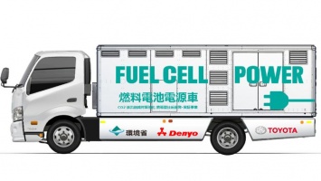 Denyo и Toyota начали испытания автомобиля, использующего водород для выработки электроэнергии