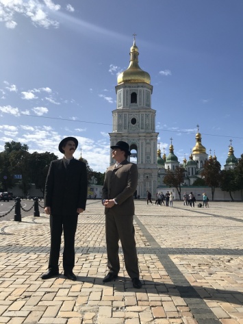 В субботу в центре Киева можно было прогуляться с "Иваном Франко"
