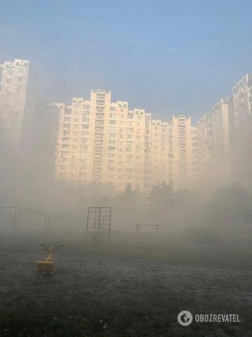 Киев затянуло туманом и едким дымом: названа причина