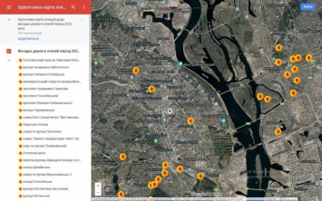 В Киеве запустили интерактивную карту для высадки деревьев