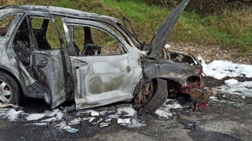 В Польше сгорел автомобиль с украинцами