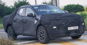 Пикап Hyundai Santa Cruz похвастал серийным кузовом и светотехникой "Молот Тора"