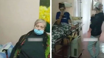 Одна кислородная маска на этаж: В сети появилось видео из больницы в Киеве