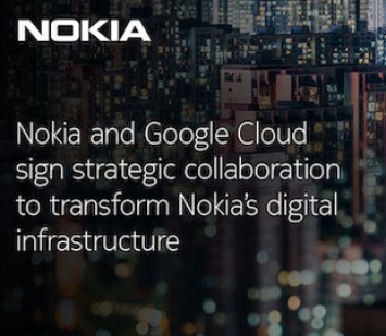 Nokia переведет свою инфраструктуру в облако Google Cloud