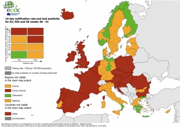Евросоюз тоже «раскрасили» в соответствии с уровнем эпидемиологической опасности - в какие зоны попали страны (КАРТА)