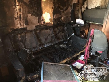 В спальном районе Кривого Рога сгорела квартира
