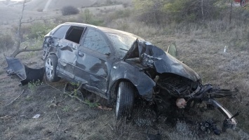 В районе Орджоникидзе «Audi» врезался в дерево - два человека в больнице