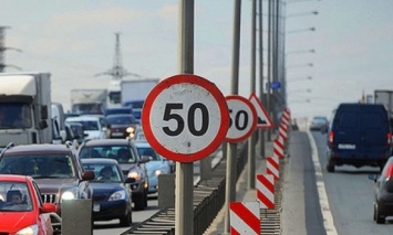 На семи участках столичных улиц до 1 апреля ограничат скорость движения до 50 км/год