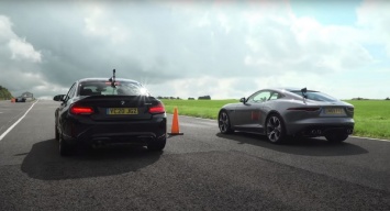 Блогеры сравнили разгон BMW M2 CS с МКПП и Jaguar F-Type с «автоматом» (ВИДЕО)