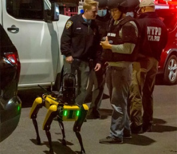 Американская полиция применила робособаку на месте преступления