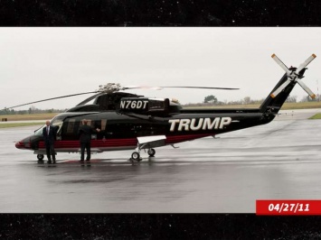 Вертолет Трампа с золотыми ремнями у кресел решили продать