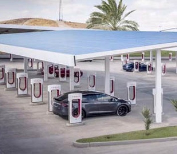 Tesla установила более 20 тыс. скоростных зарядных станций Supercharger для электромобилей по всему миру