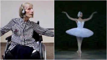 Пожилая балерина в инвалидной коляске станцевала "Лебединое озеро", растрогав соцсети: видео