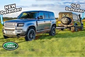 Старый и новый Land Rover Defender сравнили на бездорожье (видео)