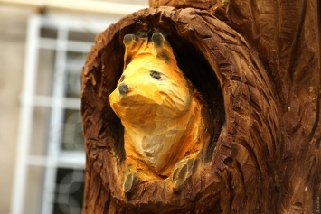 Сова, медведь, заяц и белки: из погибшего дерева в одесском дворе сделали скульптурную композицию