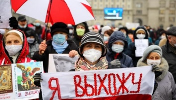 100-й день протестов: в Минске снова вышли на Марш пенсионеров