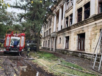 На Хортице горело здание заброшенного ЦИМЕЖА - с огнем боролись 14 спасателей