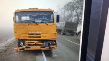 В России на трассе КамАЗ влетел в микроавтобус - много погибших: фото