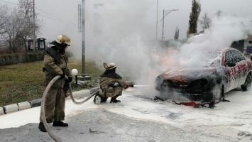 В Покрове на АЗС загорелся автомобиль: подробности от пожарных