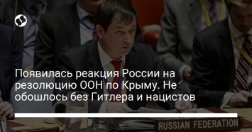 Появилась реакция России на резолюцию ООН по Крыму. Не обошлось без Гитлера и нацистов