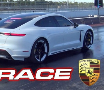 Porsche Taycan установил новый рекорд в гонке против Tesla Model S