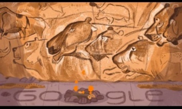 Google выпустил новый дудл по случаю годовщины открытия пещеры Шове