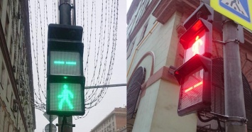 В Москве появились квадратные светофоры