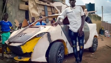 «Суперкар» для деревни: в Африке сделали автомобиль за 200 долларов, видео