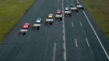 Спорткары Porsche 911 Turbo всех поколений сравнили в дрэге (ВИДЕО)