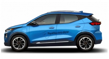 Электрический кроссовер Chevy Bolt EUV рассекречен на рендере