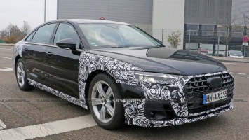 Обновленный Audi A8 впервые поймали на тестах: фото