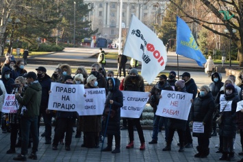 В Николаеве ФОПы вышли протестовать против локдауна (ФОТО и ВИДЕО)