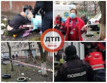 В Киеве женщина выбросила ребенка из окна, ФОТО