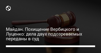Майдан. Похищение Вербицкого и Луценко: дела двух подозреваемых переданы в суд